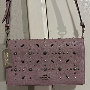Coach Prairie Rivets Crossbody Bag Ice Purple EUC *Collectible* w/Metal Hang Tag